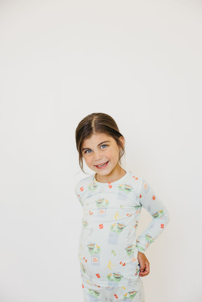Oscar the Grouch Two-Piece Pajamas from Copper Pearl