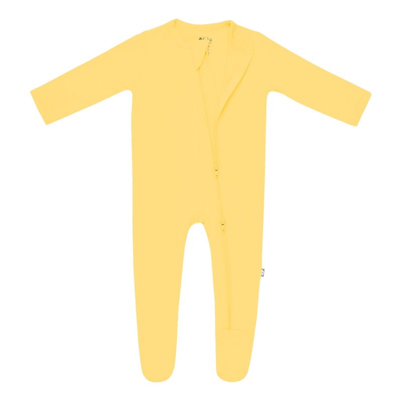 Zippered Footie in Butter from Kyte BABY