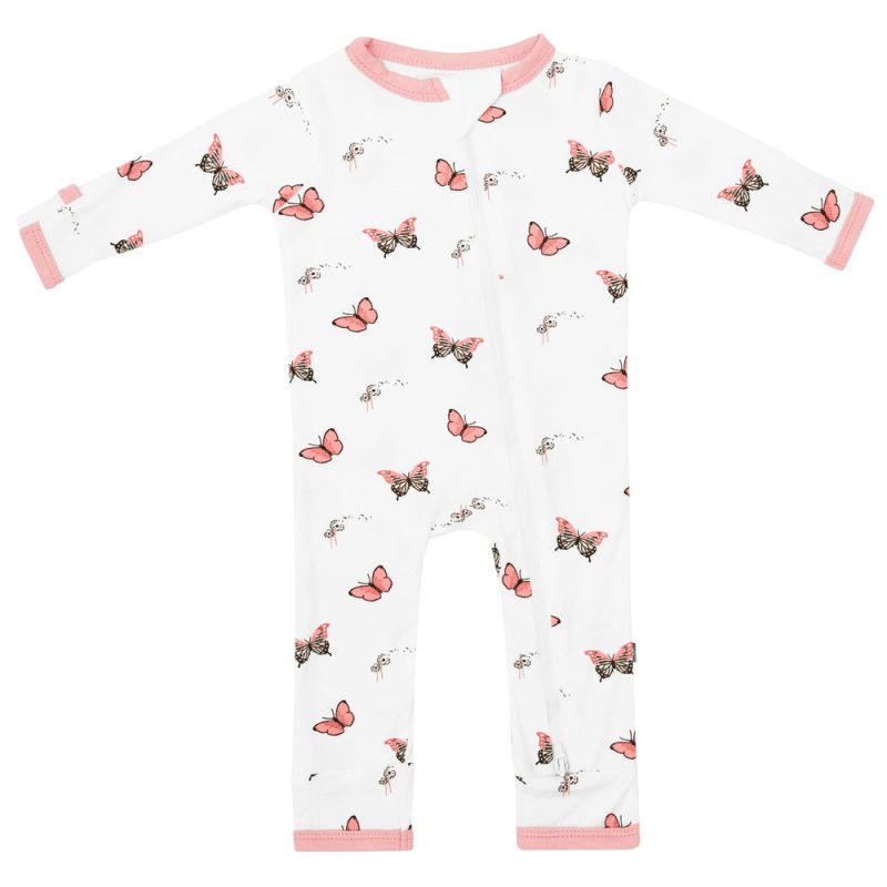 Kyte BABY Zippered Romper in Butterfly