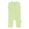 Kyte BABY Sleeveless Zippered Romper in Pistachio