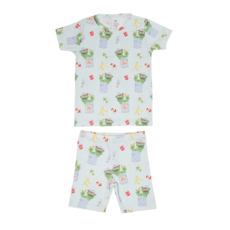 Copper Pearl Oscar the Grouch Short Sleeve Pajama Set