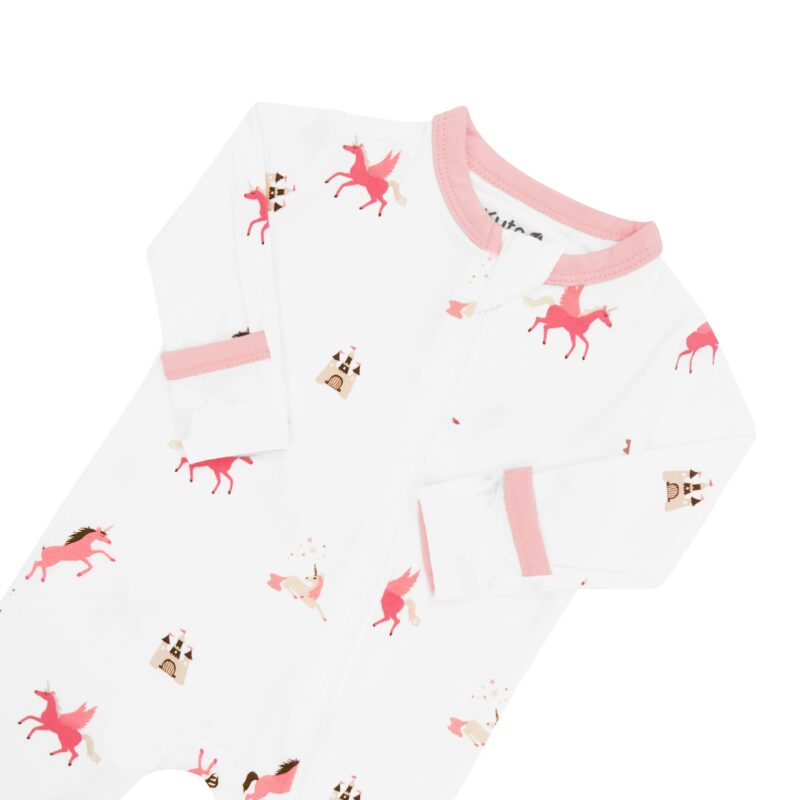 Kyte BABY Zippered Romper in Unicorn 