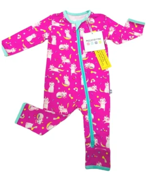 Macaron + Me Unicorn Kitty Bamboo Viscose Romper