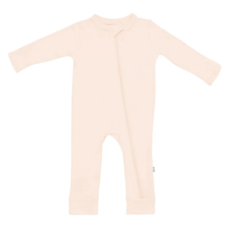 Kyte BABY Zippered Romper in Porcelain