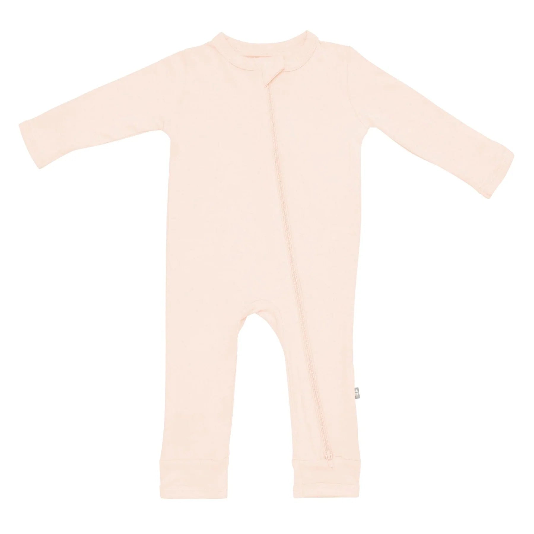Kyte BABY Zippered Romper in Porcelain