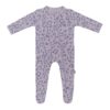 Zippered Footie in Taro Leopard  from Kyte BABY