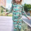 Muse Threads Trick or Treat Gnomes Bamboo Viscose Pajama Set