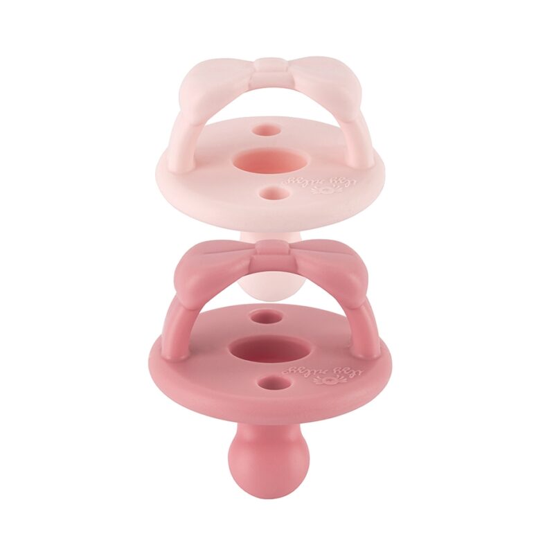 Itzy Ritzy Sweetie Soother Pink Orthodontic Silicone Pacifier Set