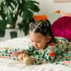 Muse Threads Stone Fruit Orchard Bamboo Viscose Convertible Footie