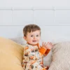 Kindthing Cat O Lantern Modal Convertible Zip Romper