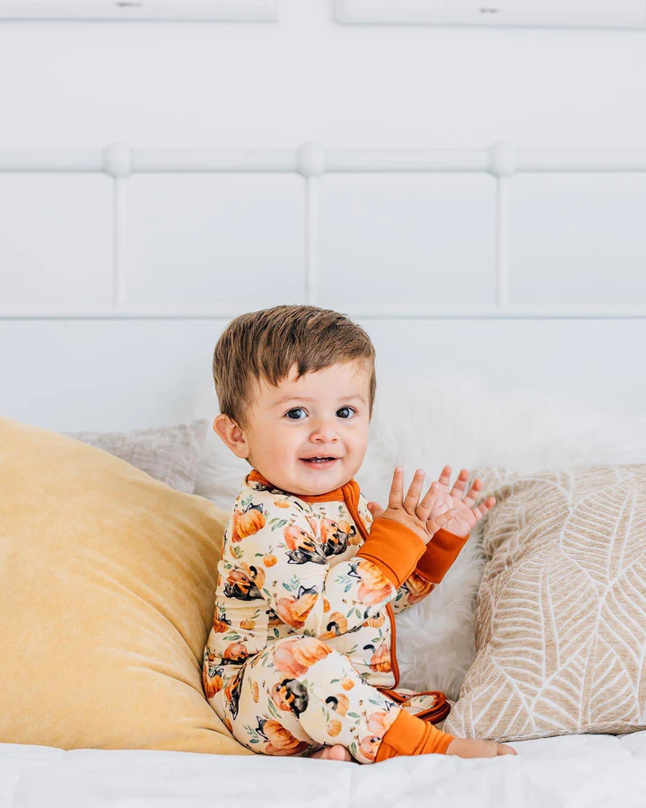 Kindthing Cat O Lantern Modal Convertible Zip Romper