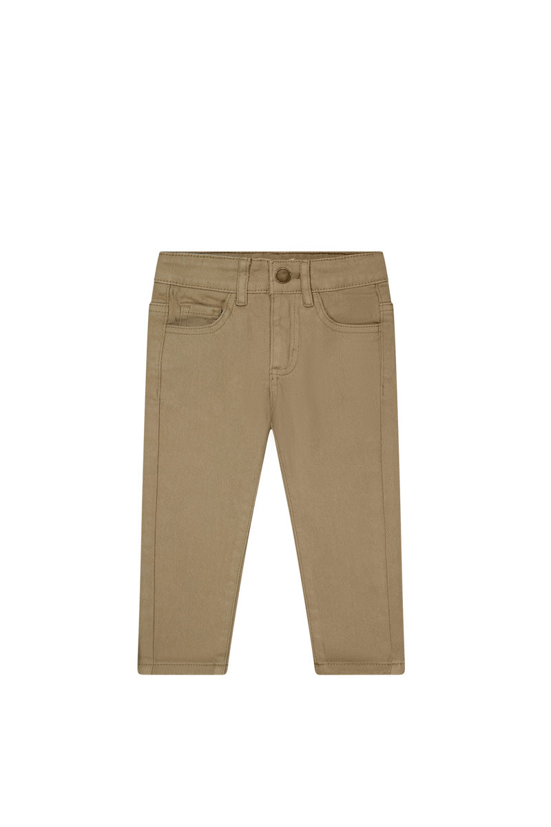 Austin Cotton Twill Pant in Woodsmoke from Jamie Kay