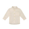 Organic Cotton Isaiah Shirt in Sesame Gingham available at Blossom
