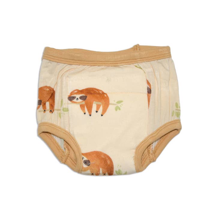 Silkberry Baby Sleepy Sloth Print Bamboo Training Pants