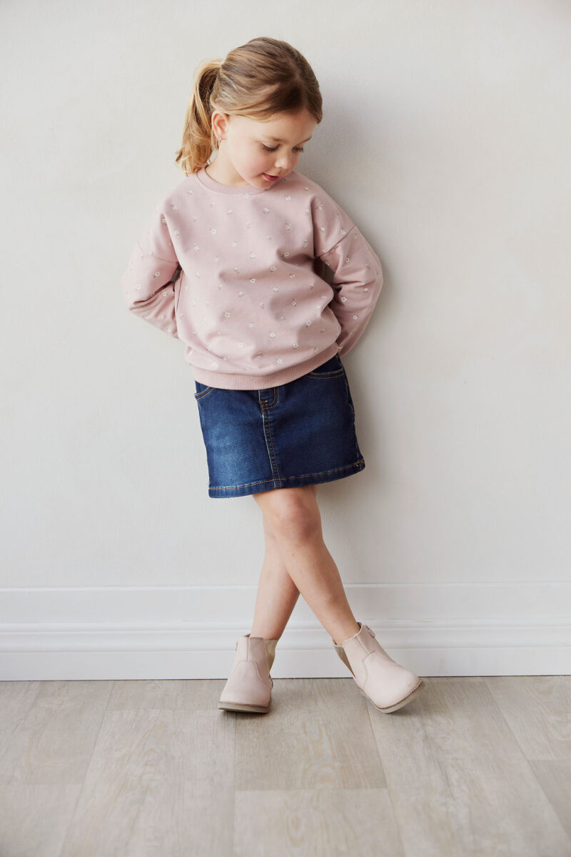 Adrienne Denim Skirt in Indigo Denim