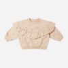 Quincy Mae Ruffle Fleece Sweatshirt in Rainbow