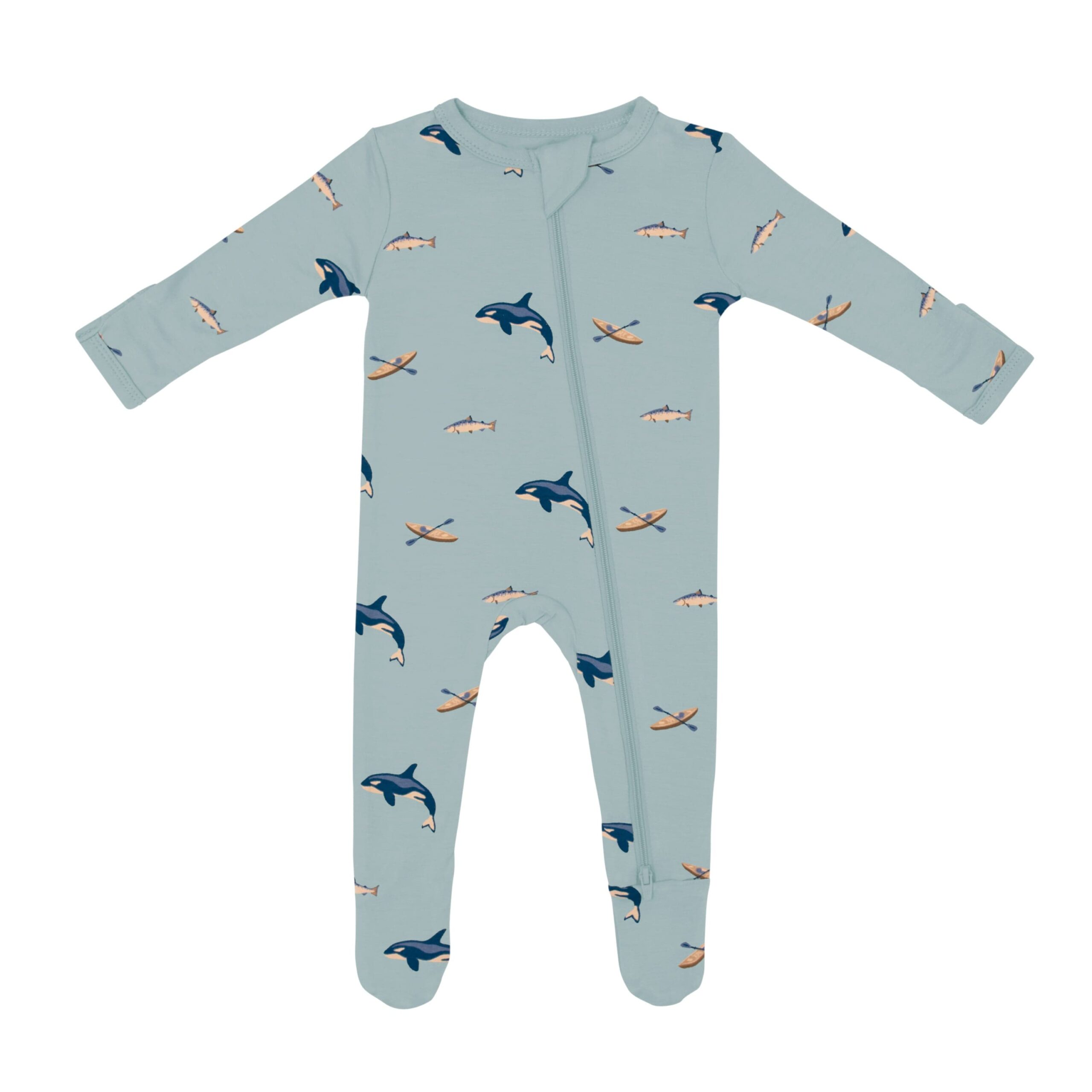 Kyte BABY Zippered Footie in Coastline