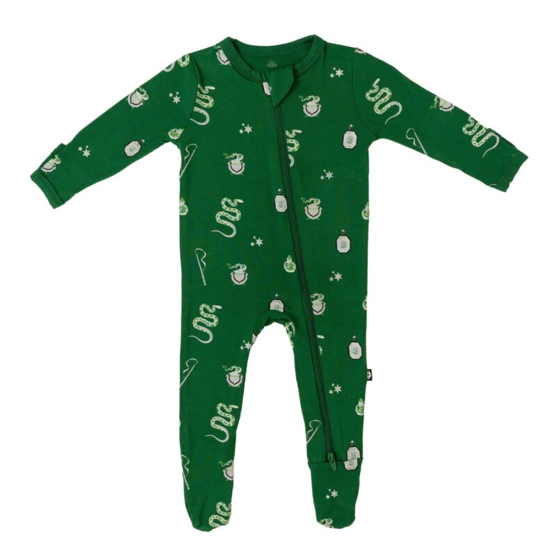Zippered Footie in Slytherin from Kyte BABY