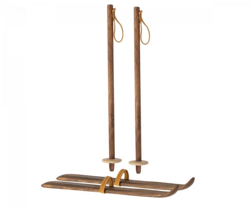 Ski And Ski Poles For Mum & Dad Mouse from Maileg