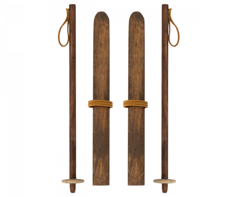 Maileg Ski And Ski Poles For Mum & Dad Mouse