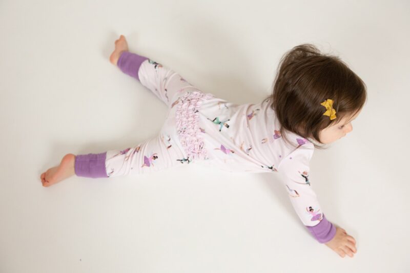 Angel Dear Nutcracker Ballet Bamboo Viscose Ruffle Zipper Romper