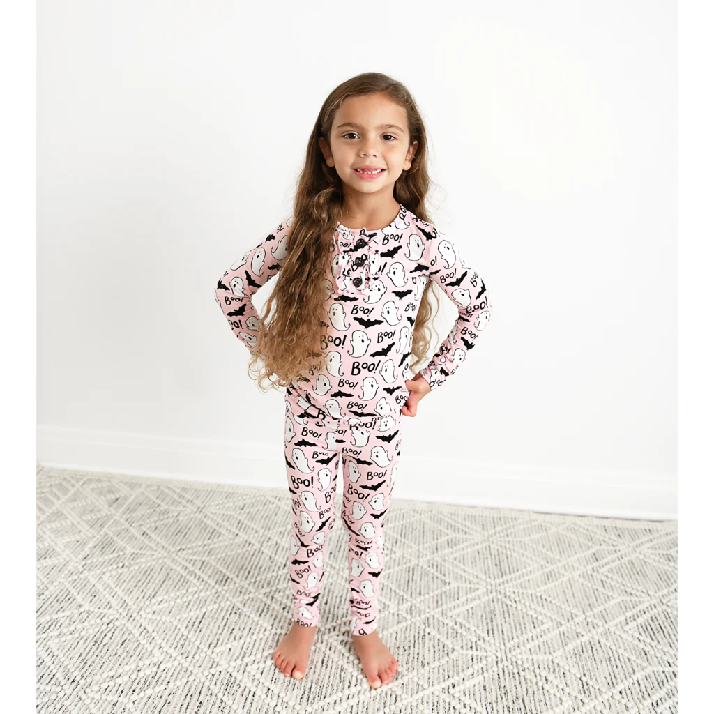 Gigi and Max Boo Bamboo Viscose Two-Piece Pajama Set - FINAL SALE