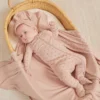 Quincy Mae Bamboo Zip Footie in Twinkle