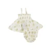 Angel Dear Buttercup Bouquets Muslin Smocked Top  & Bloomer Set