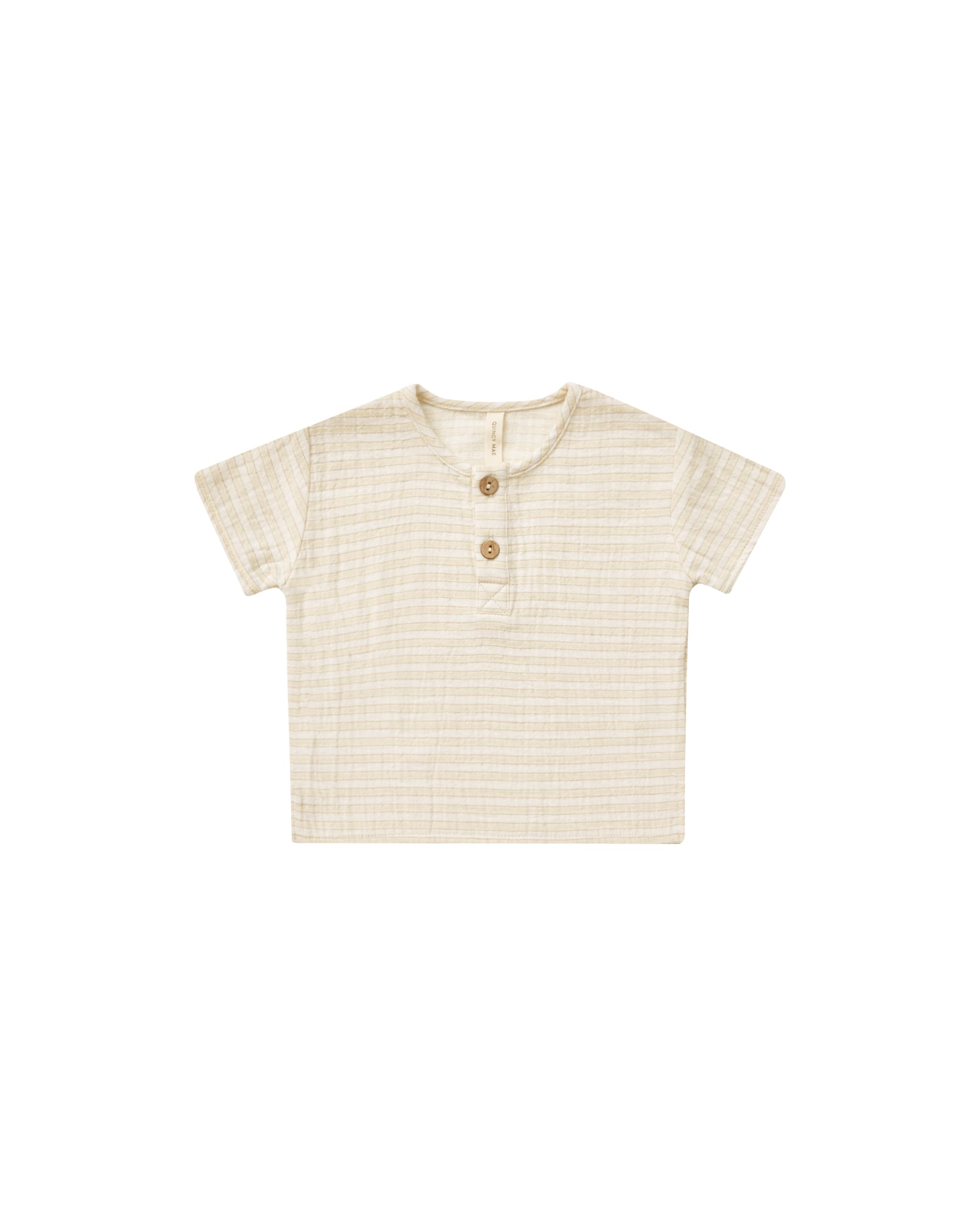 Quincy Mae Henry Top in Lemon Stripe
