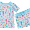 Birdie Bean Coral Bamboo Viscose 2-Piece Lounge Set