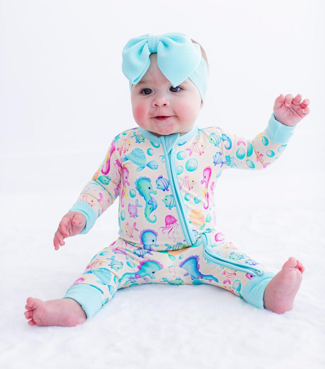 Birdie Bean Coral Bamboo Viscose Convertible Romper