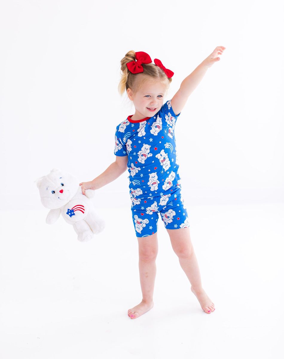 Birdie Bean Care Bears America Cares Bamboo Viscose 2-Piece Pajamas