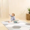 Coco Village Grey Hexagon Playmat