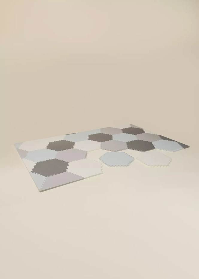 Coco Village Grey Hexagon Playmat