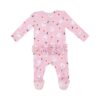 Spooky Ghost Ruffle Zipper Footie from Angel Dear