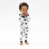 Black and White Halloween Long Sleeve Loungewear Set from Angel Dear