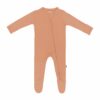 Zippered Footie in Apricot from Kyte BABY