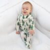 Forest Trees Bamboo Viscose Zipper Footie from Angel Dear