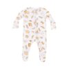 Angel Dear Cute Pasta Bamboo Viscose Zipper Footie