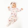 Cute Animal Campers Zipper Ruffled Footie from Angel Dear