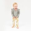 Ribbed Baby Sunflowers Ruffled Waffle Shirt Outfit Set available at Blossom