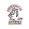 Coffee Makes Me Sparkle Unicorn Sticker from Wildly Enough