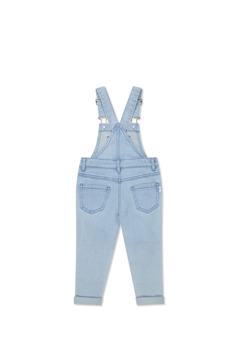 Arlo Twill Overall in Washed Denim 