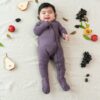 Kyte BABY Zippered Footie in Currant
