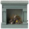 Fireplace in Blue for Mouse made by Maileg