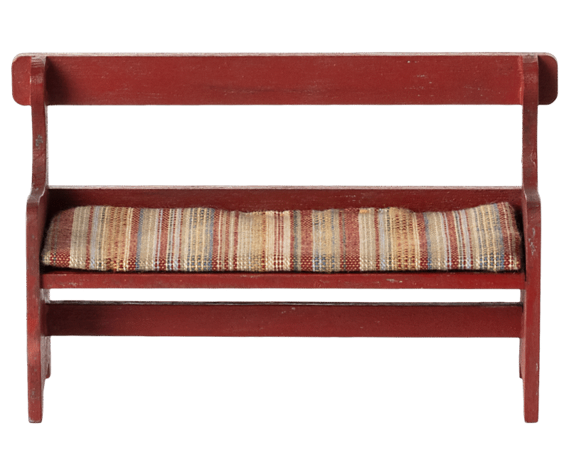 Red Bench for Mouse from Maileg