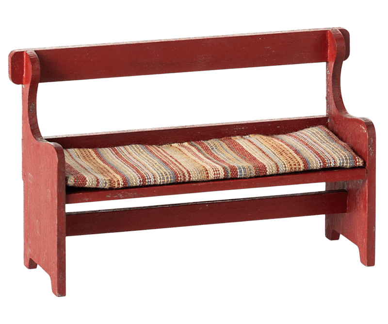 Maileg Red Bench for Mouse