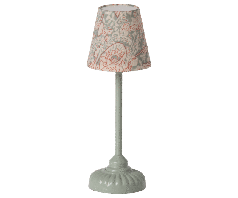 Maileg Vintage Floor Lamp in Mint for Mouse