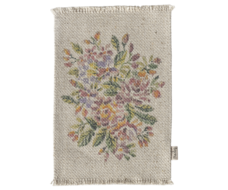 Maileg Rug with Flowers Medium