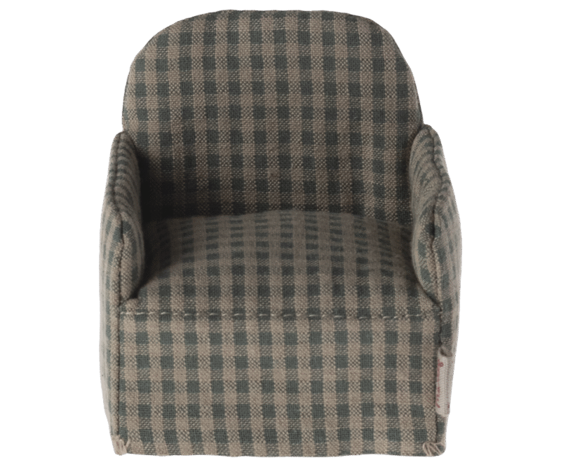 Green Checker Mouse Chair from Maileg
